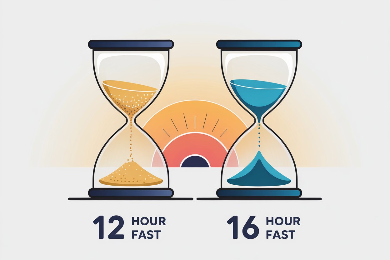 12 vs 16 hours fasting